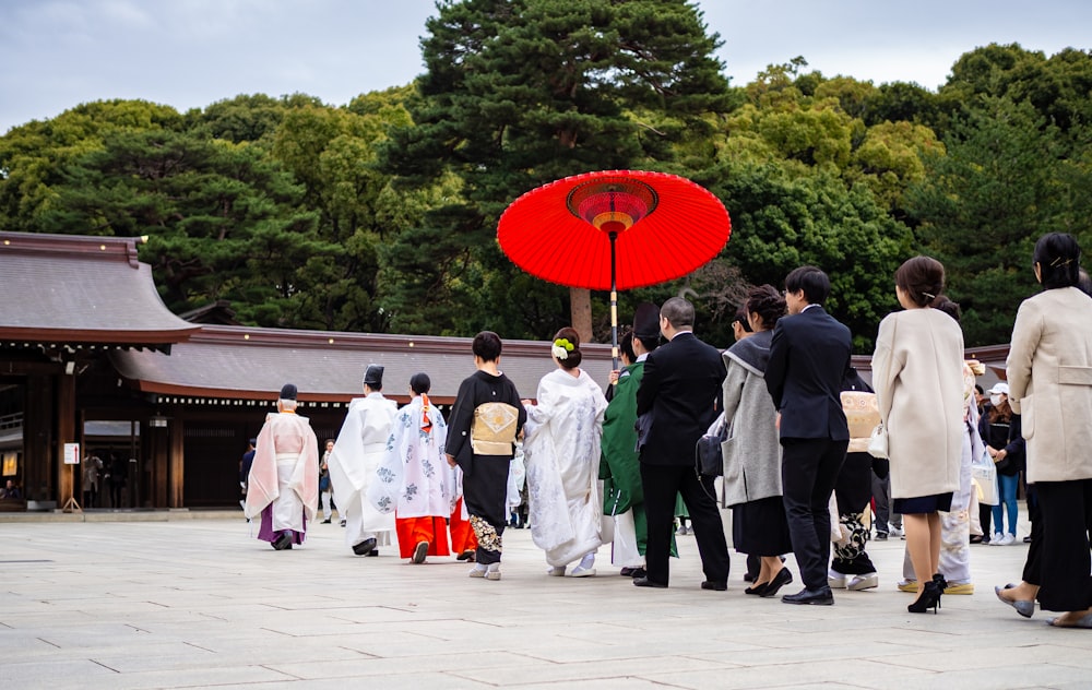 people in temple