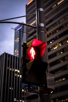 traffic light turned-on at red
