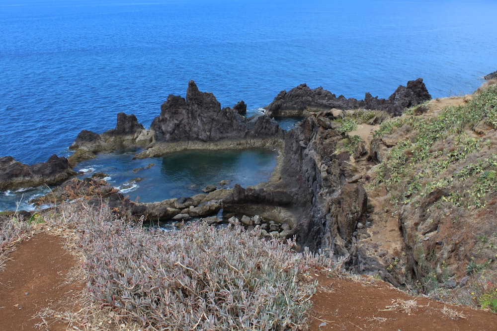 aerial view of seascape