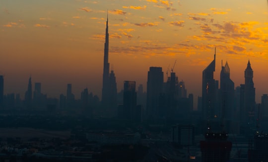 silhouette photography of city in Dubai Frame United Arab Emirates