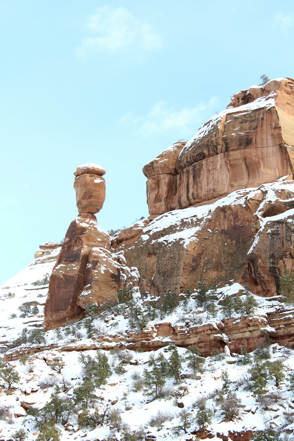 rock formation during daytime