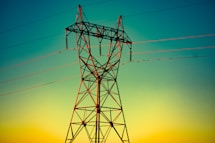 electric cable wire during golden hour