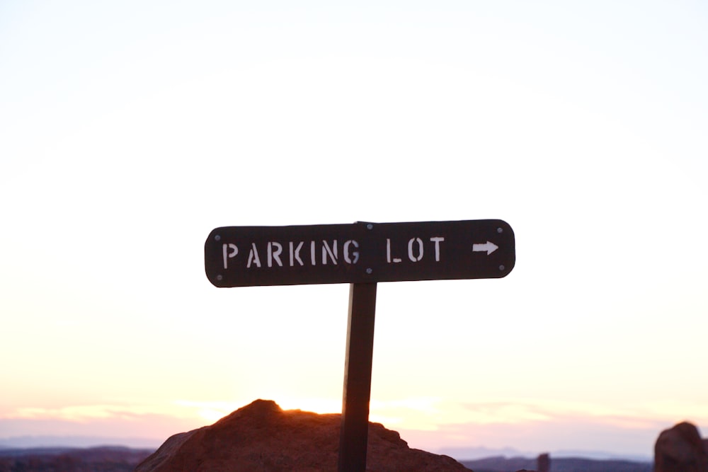 parking lot signage