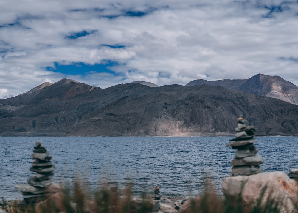 two rock formations