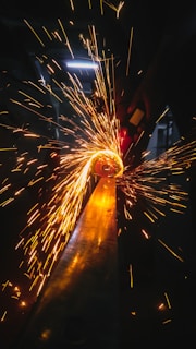 person welding