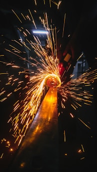 person welding