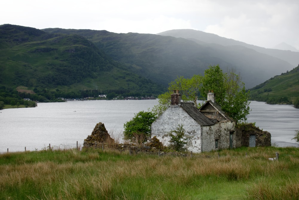 cabin near lake