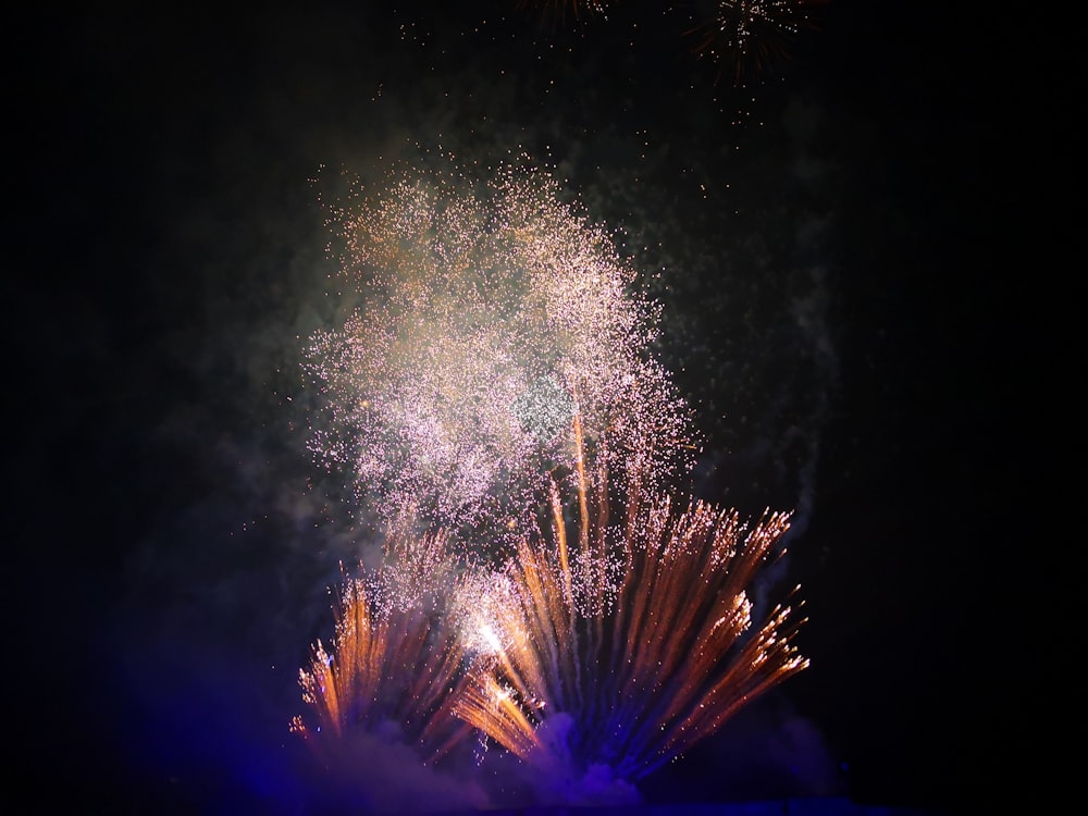 fireworks display at night