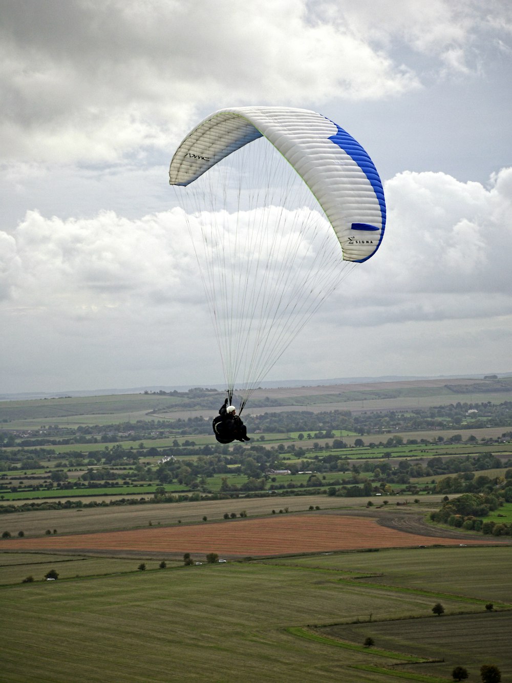 person in air glide