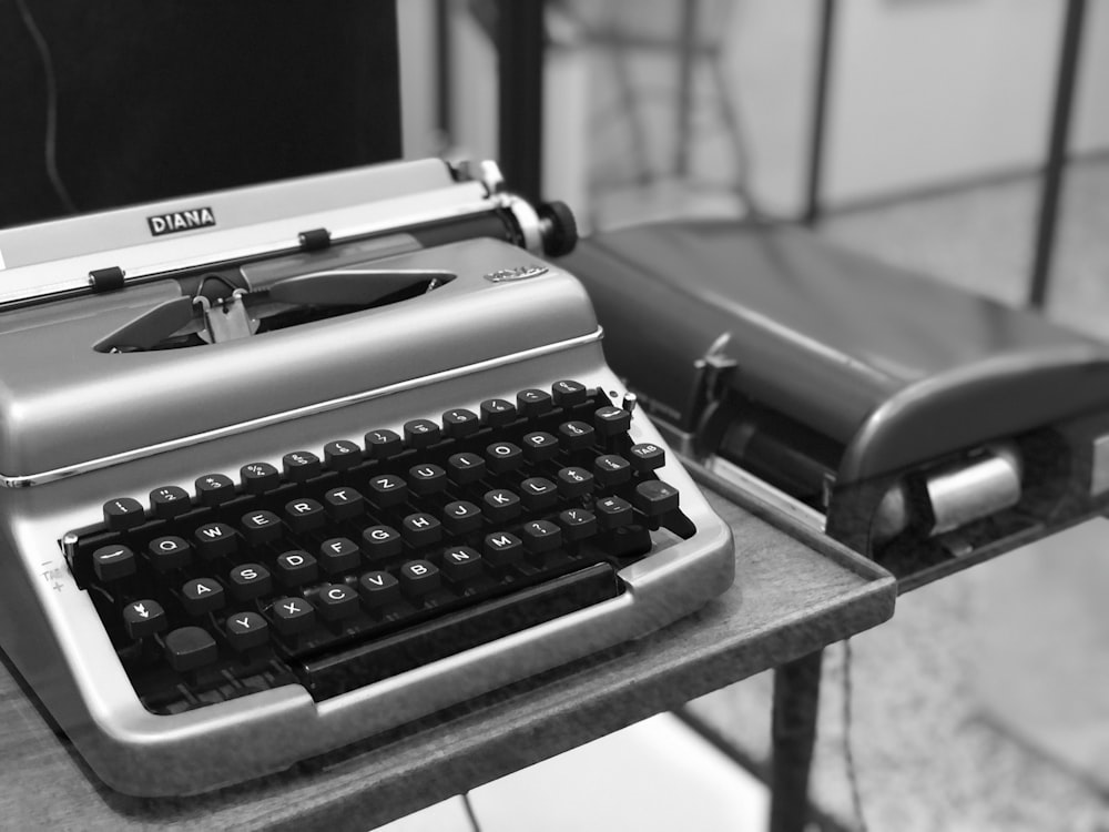 gray typewriter