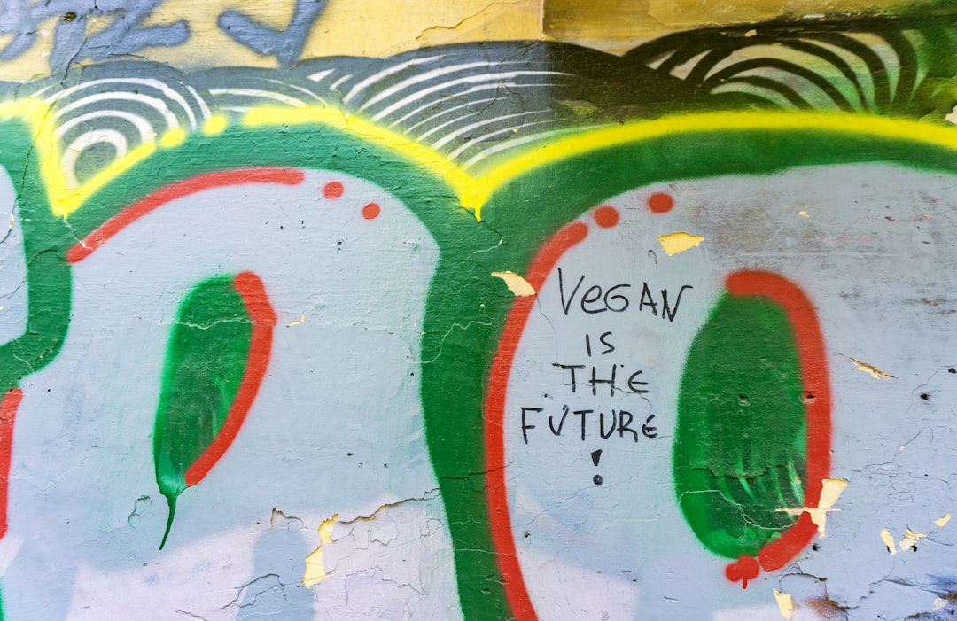 vegan is the future text