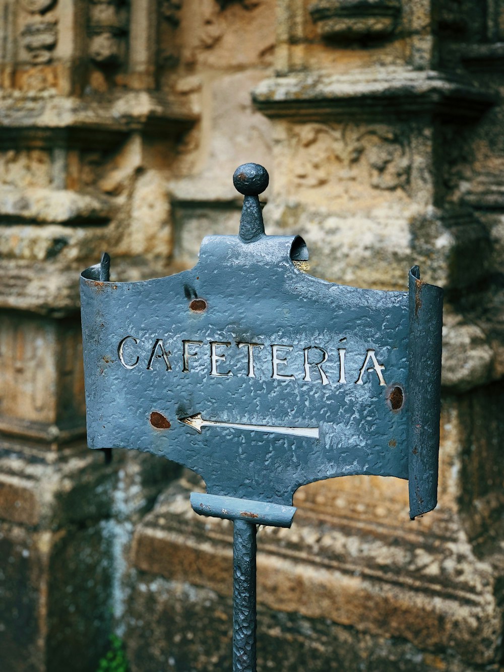 blue Cafeteria signage