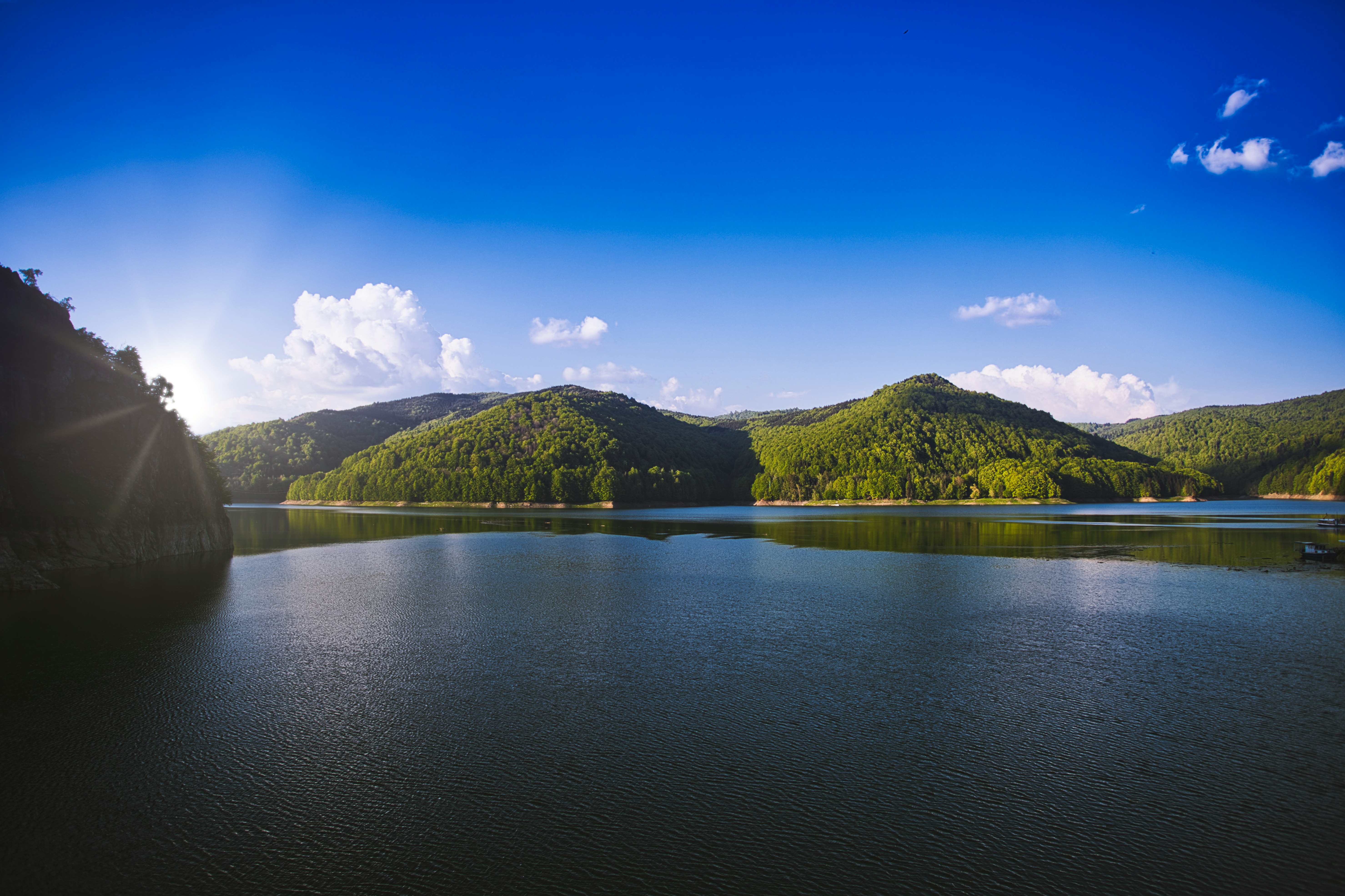 hills near sea