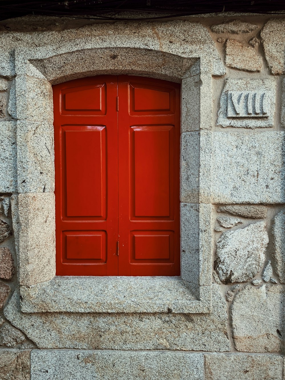 closed wooden window