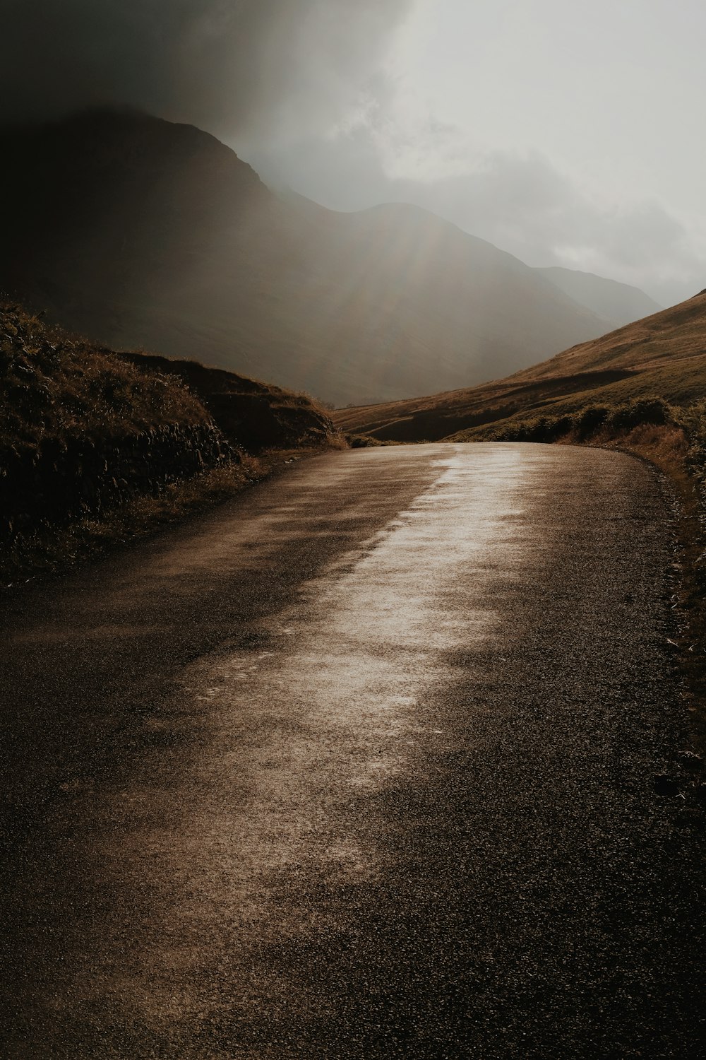 road near mountain