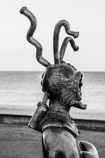 A playful photograph of a quirky sculpture.