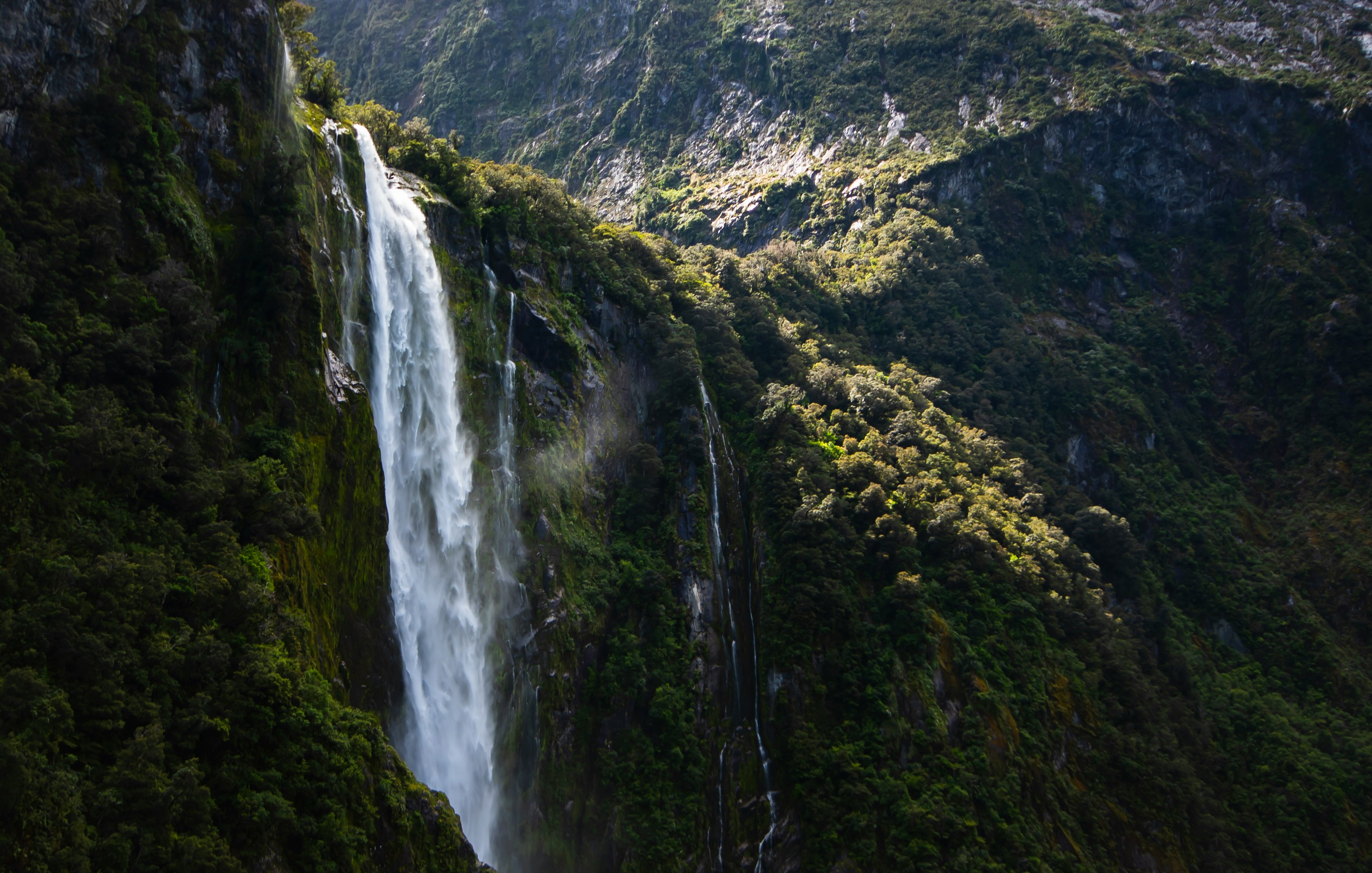 Milford Sound I took this photo on my road trip around New Zealand whilst on a cruise around the beautiful Milford Sound