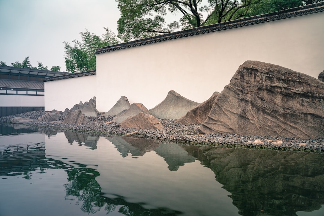 mountain painting on white wall