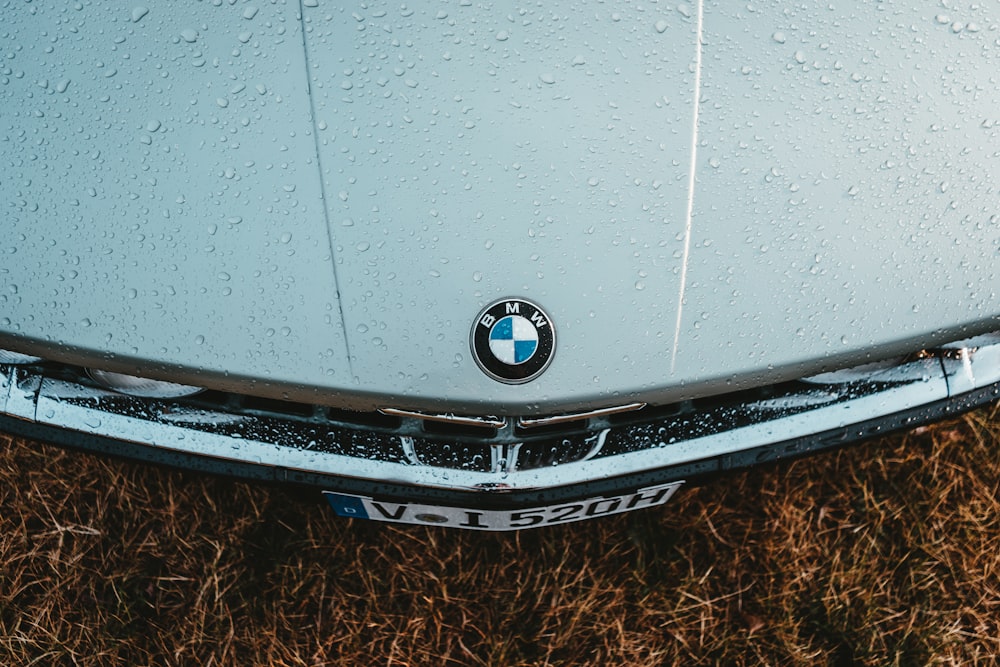 white BMW car