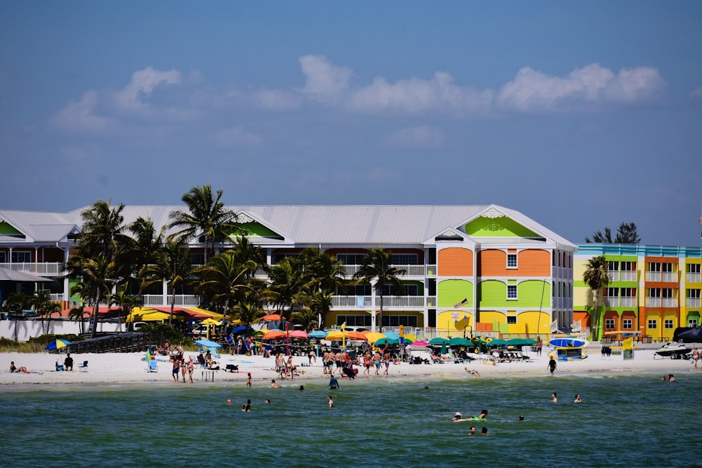 people on beach during daytim