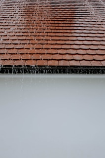 rain water on roof