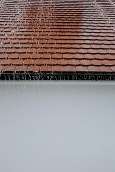 rain water on roof