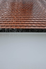 rain water on roof