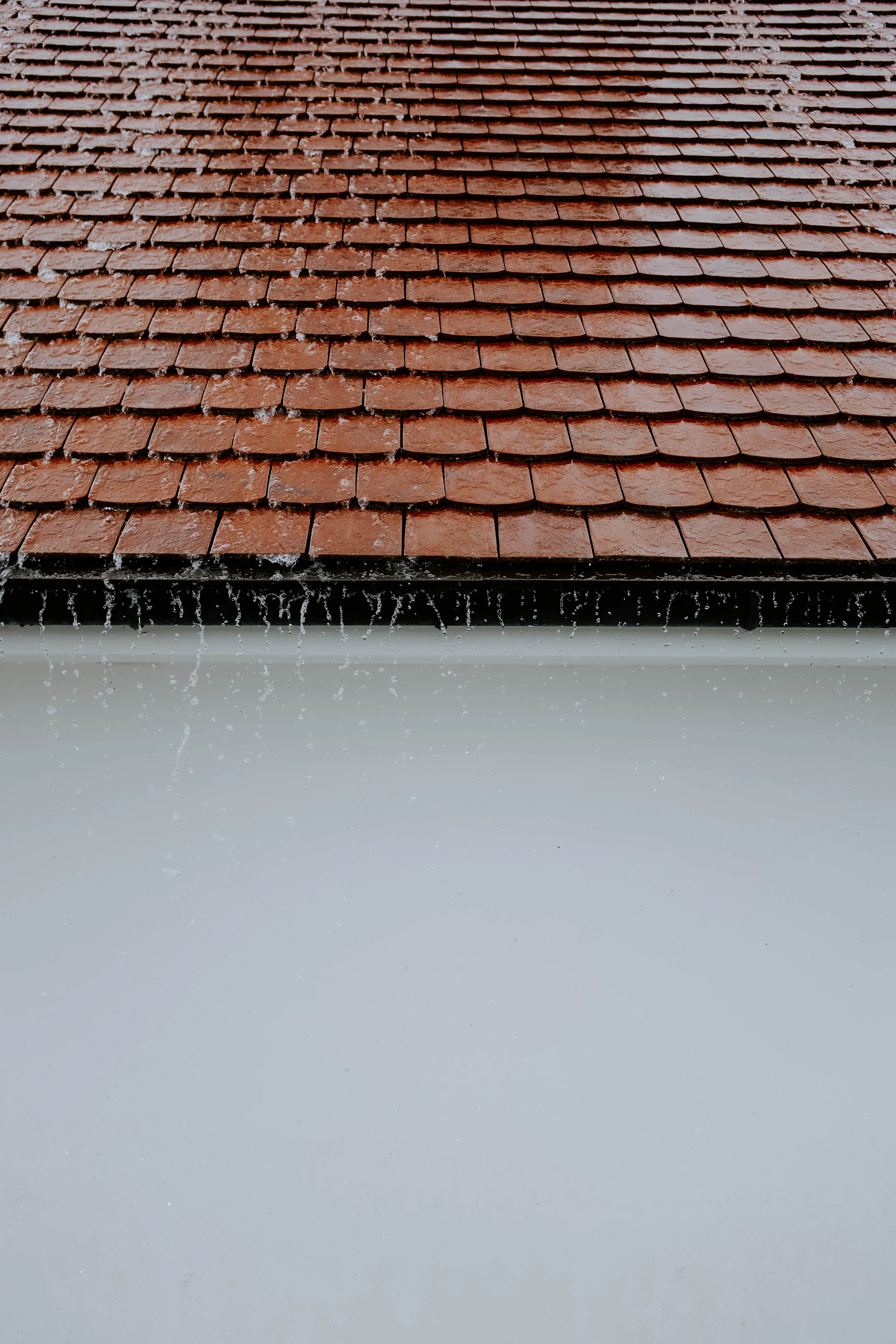 rain water on roof