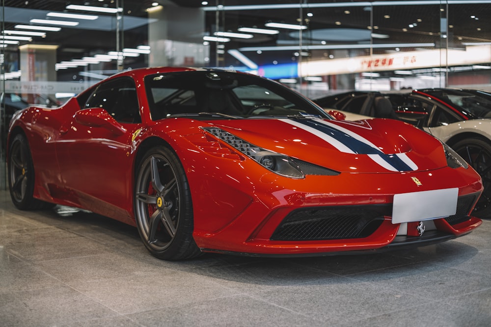 red Ferrari coupe