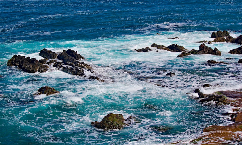 rock formations in sea