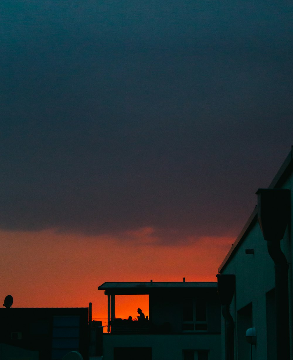 buildings during sunset