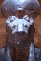 black stone statue