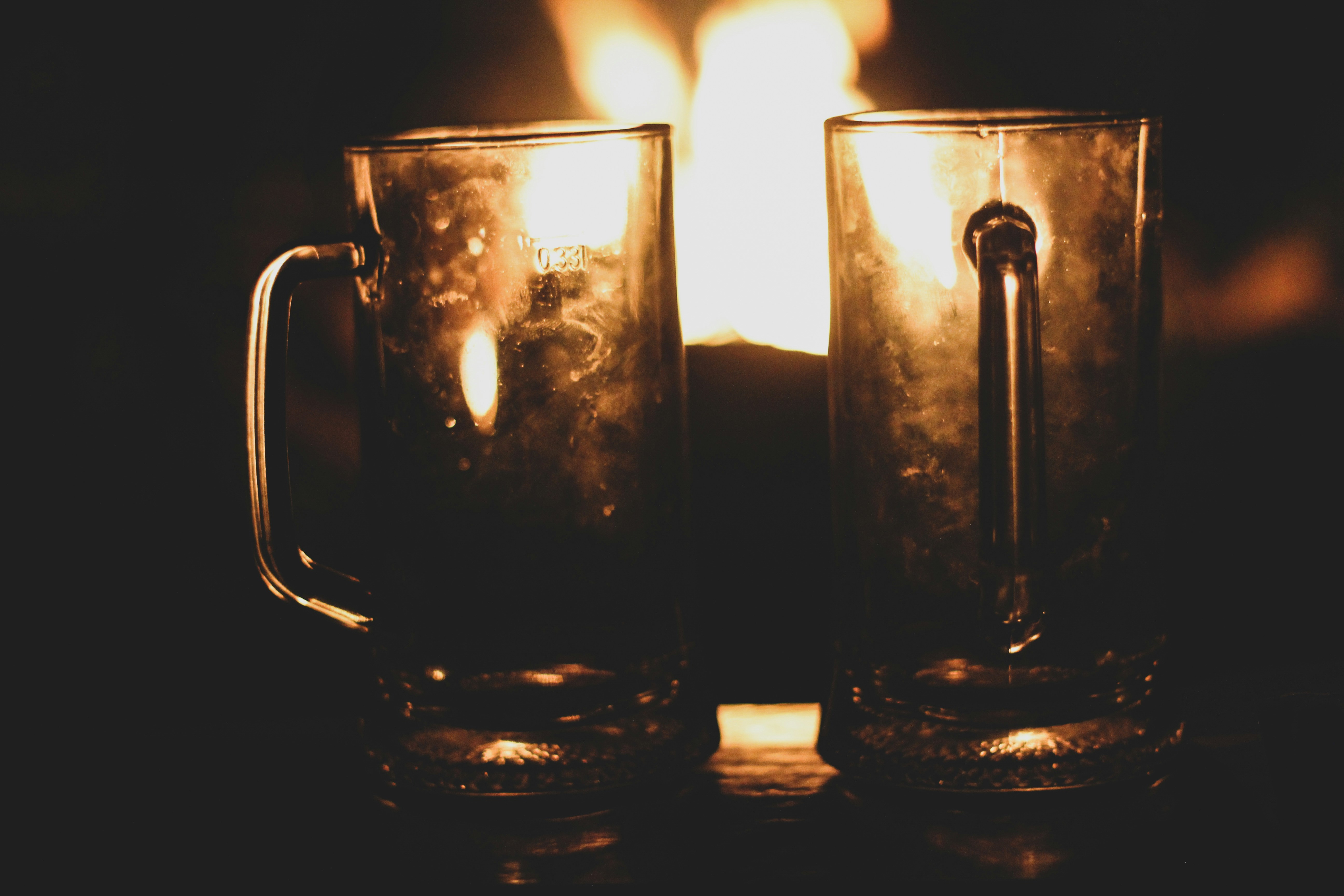 pints by the fire in the lake district winter time