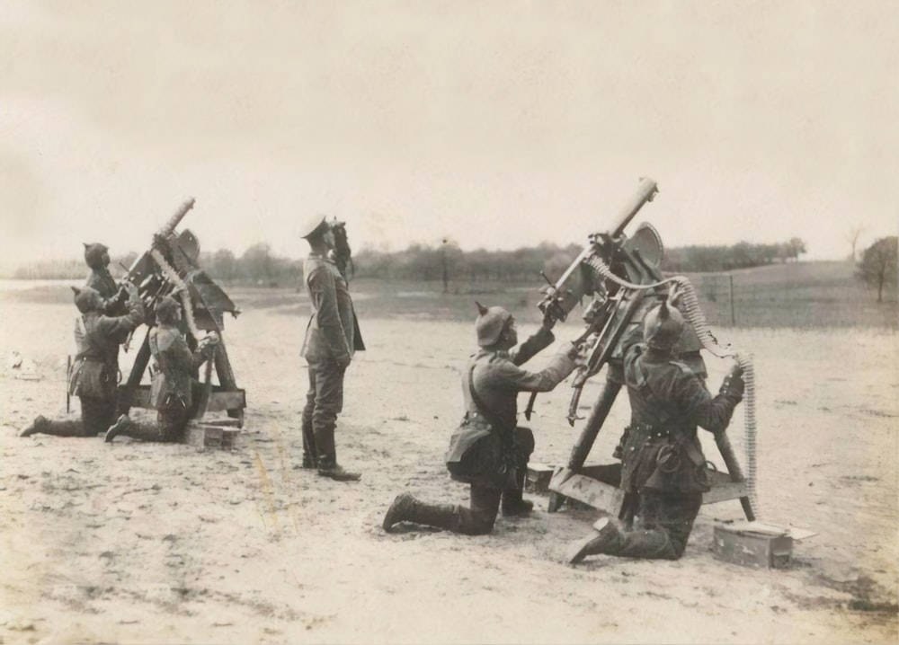 a group of men standing next to each other on a field