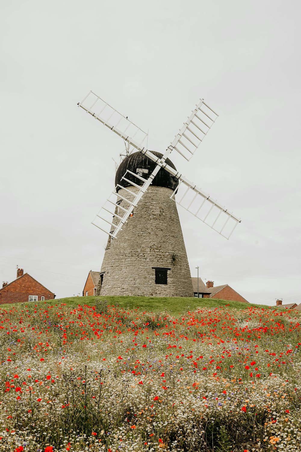 white wind mill tower