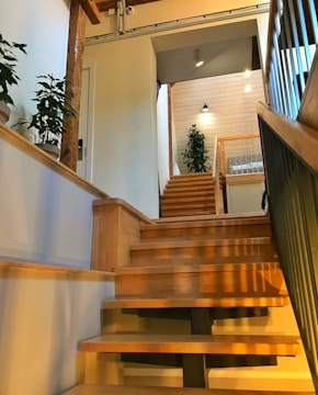 brown and white wooden house