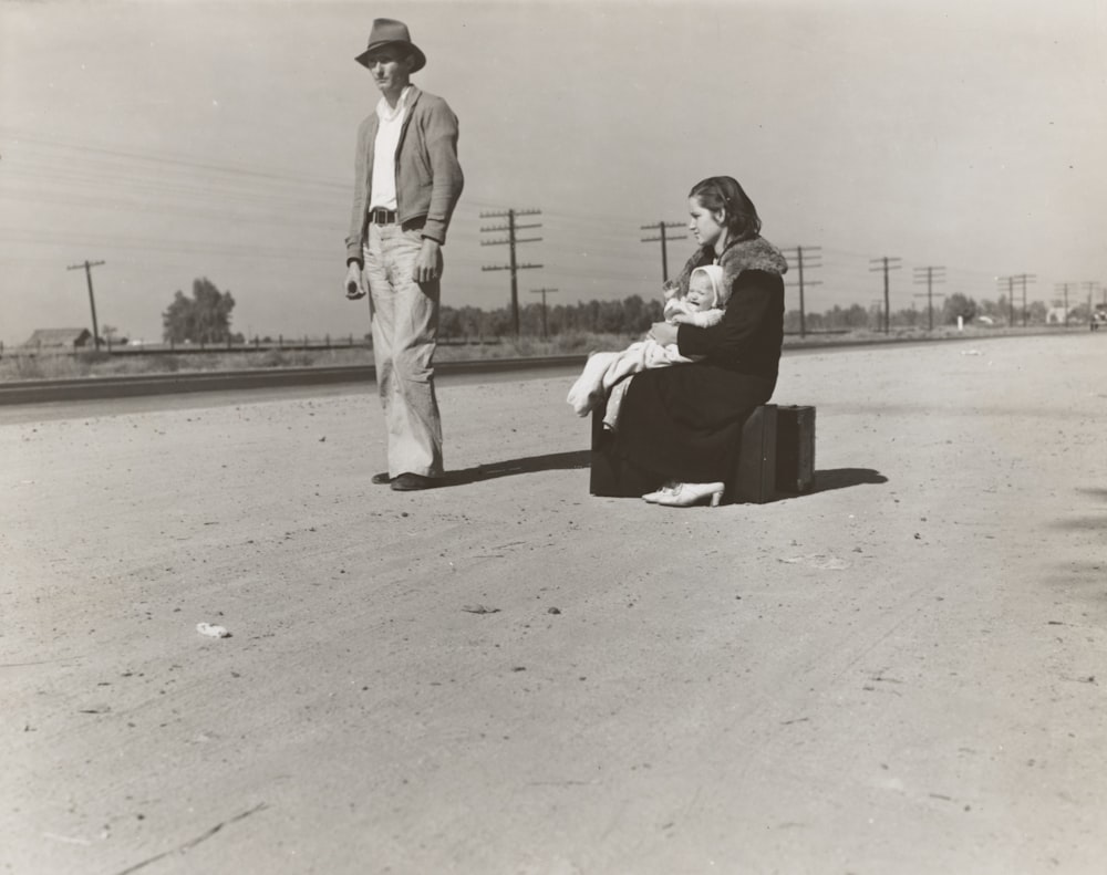 couple on road