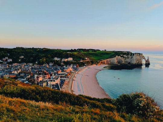 photography of building beside seashore during daytime in Normandy France