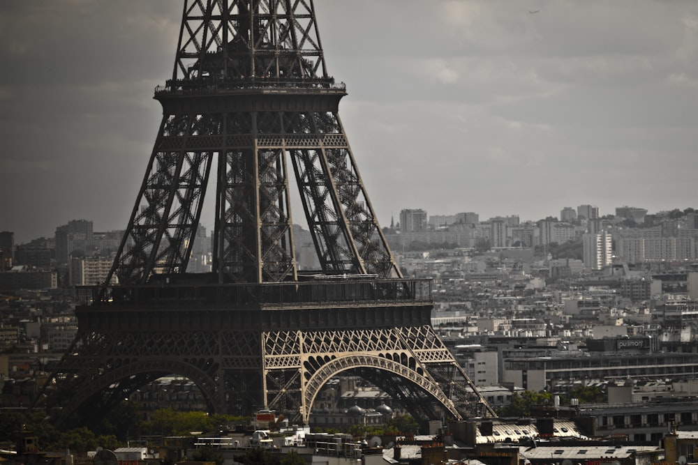 grayscale photography of Eiffel tower