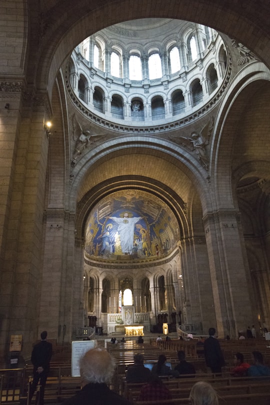 people inside church in Sacré-Cœur France