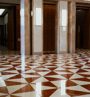 open elevator inside building