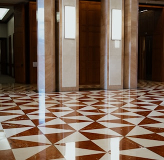 open elevator inside building