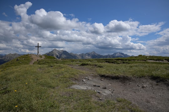 wooden cross on mountain in 39040 Ratschings Italy