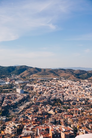 An aerial view of a vibrant Coimbatore neighborhood showcasing the blend of tradition and progress.
