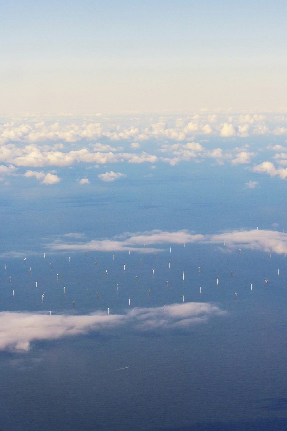 aerial photography of white clouds