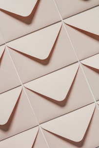 a close up of a wall made of paper