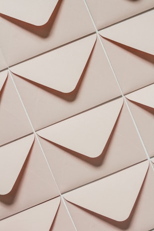 a close up of a wall made of paper