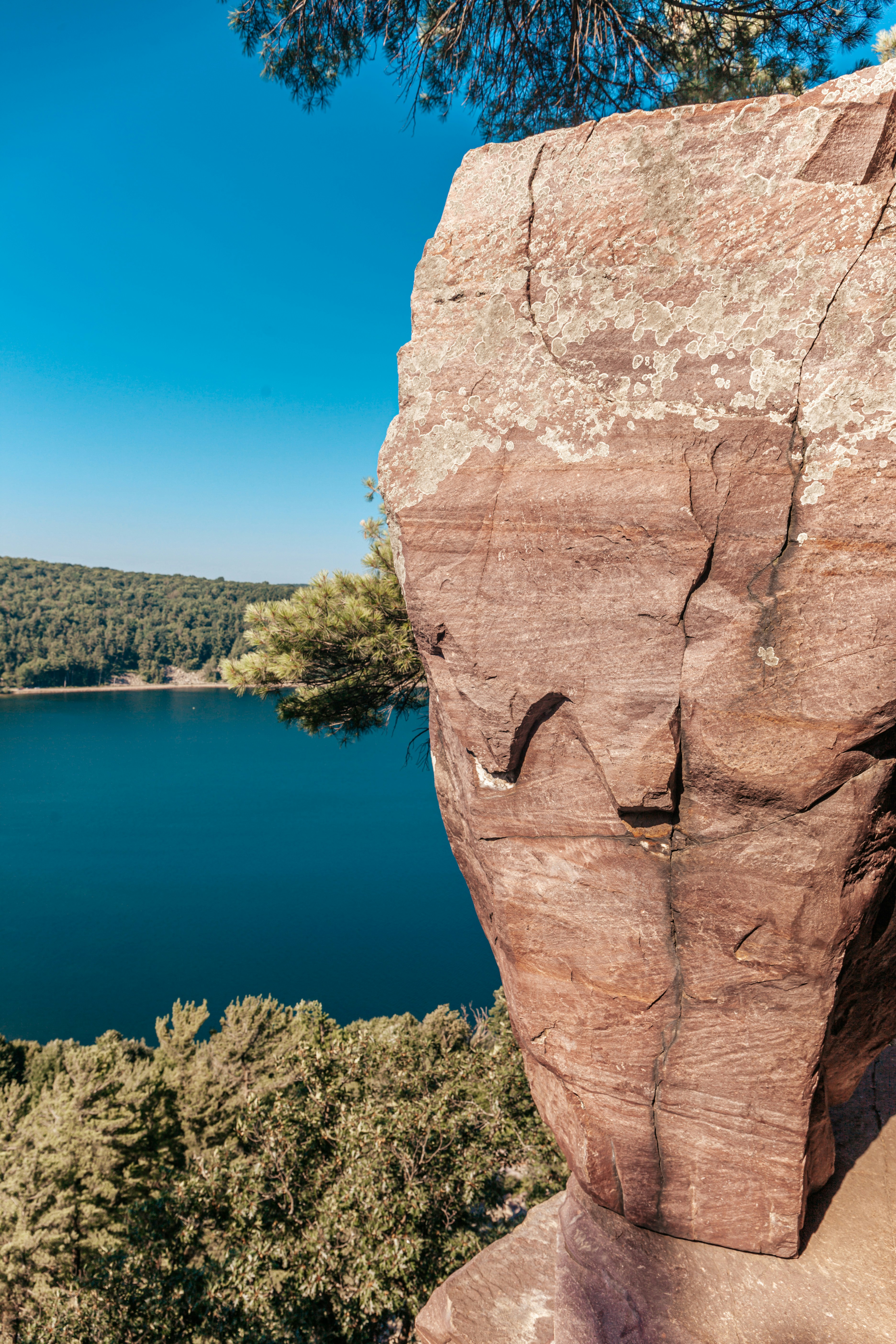 brown rock formation