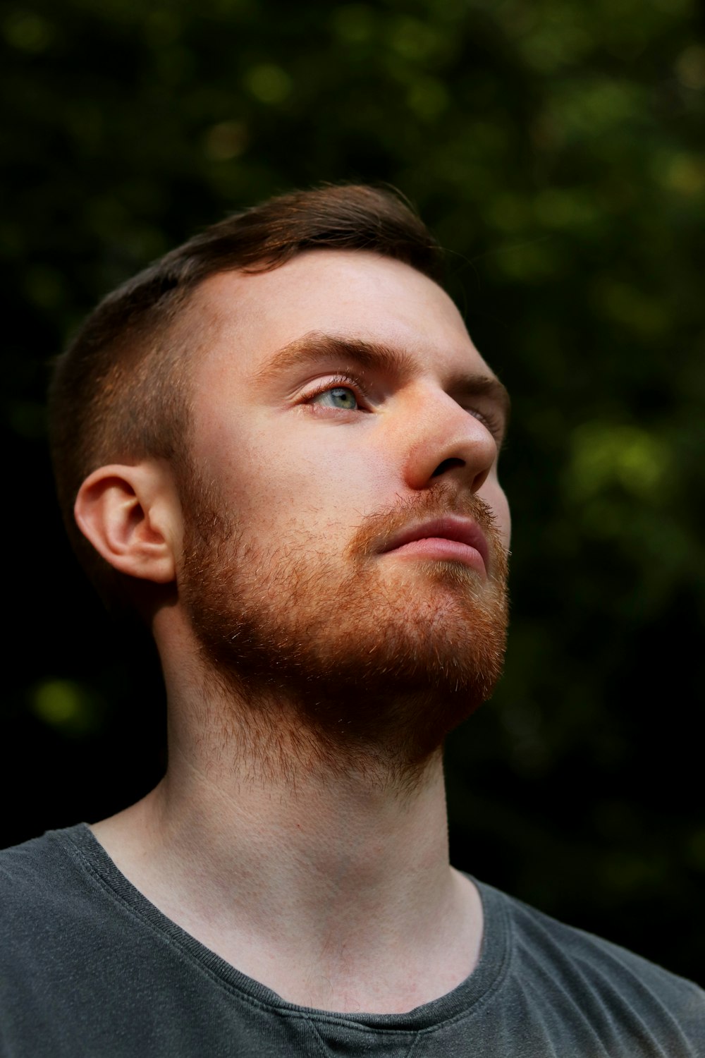 men looking far during daytime close-up photography