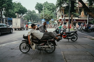 scène de rue à Saigon
